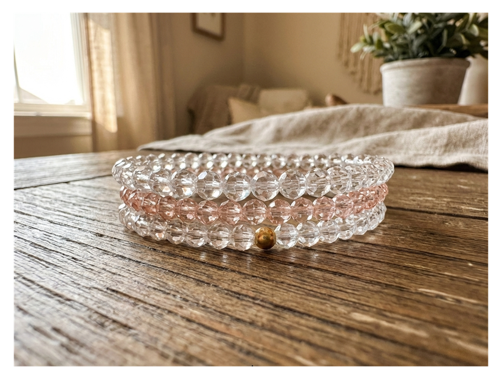 Handmade with Love Sparkling Trio Bracelet Set