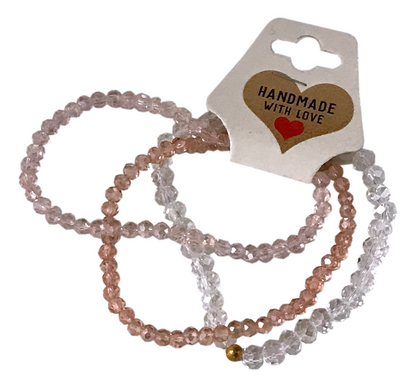 Handmade with Love Sparkling Trio Bracelet Set