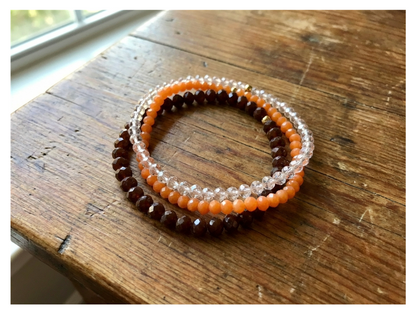Handmade with Love Autumn Hues Stackable Beaded Bracelet