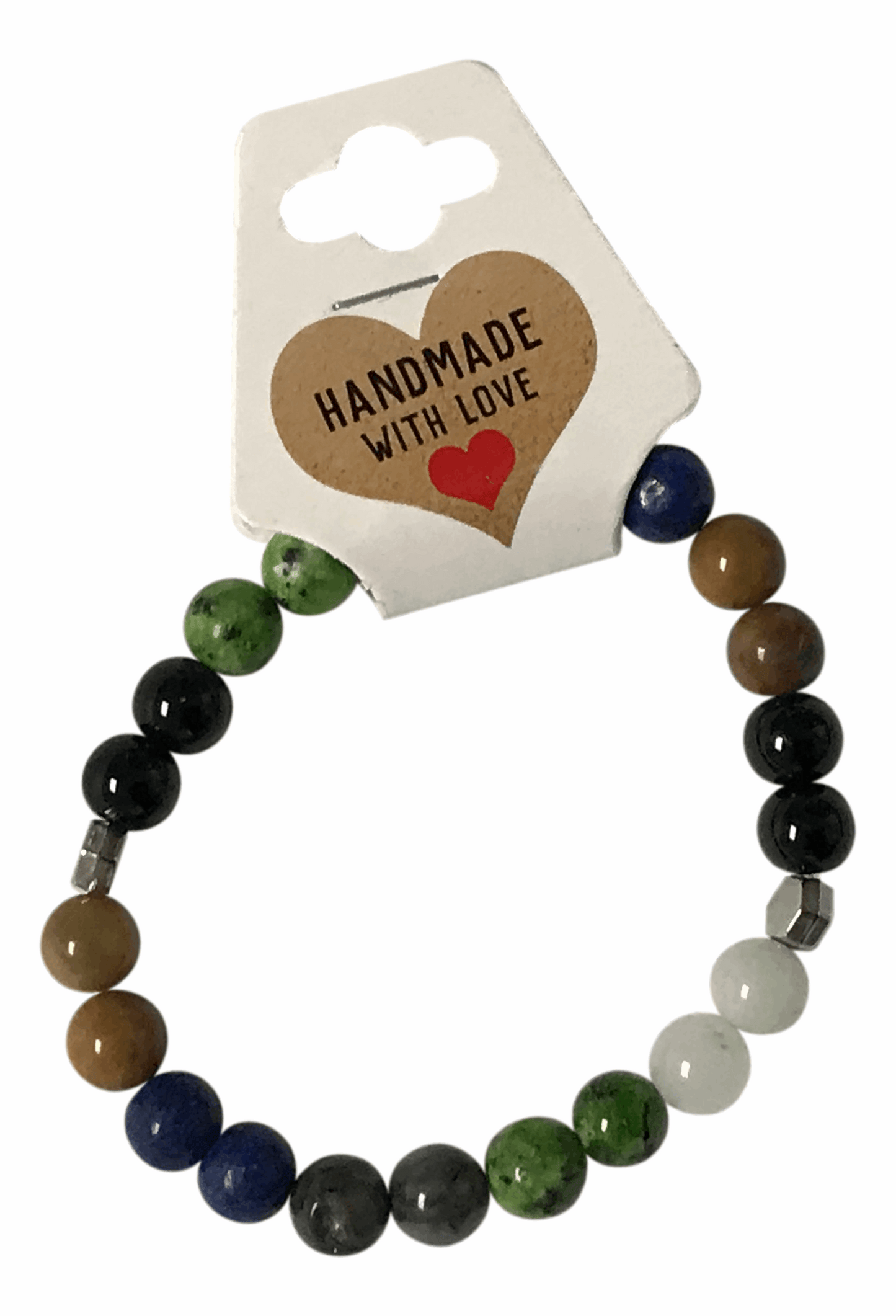 Healing Chakra Beaded Bracelet, Natural Gemstone Handmade Stretch Crystal Jewelry, Meditation Yoga Gift Boho