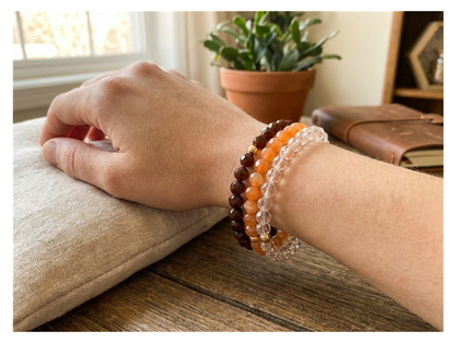 Handmade with Love Autumn Hues Stackable Beaded Bracelet